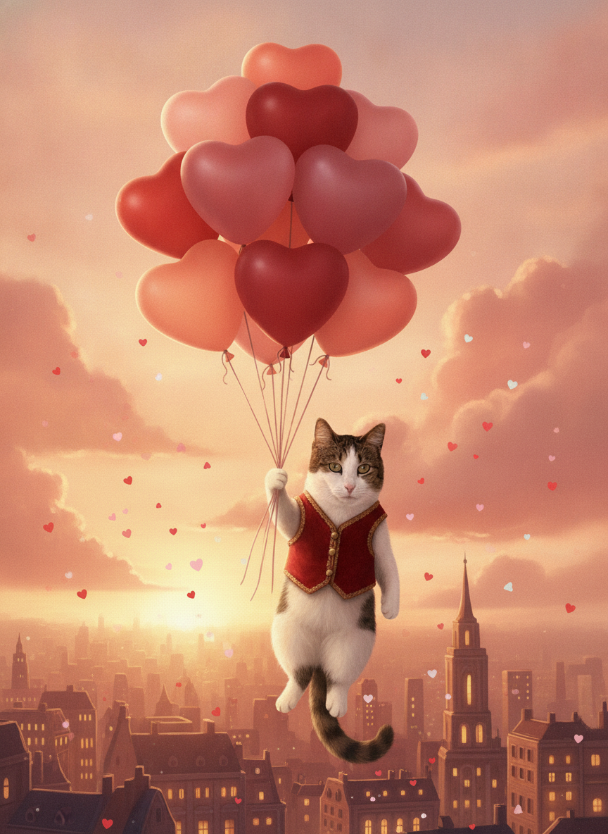 Pet - Heart Balloon Float