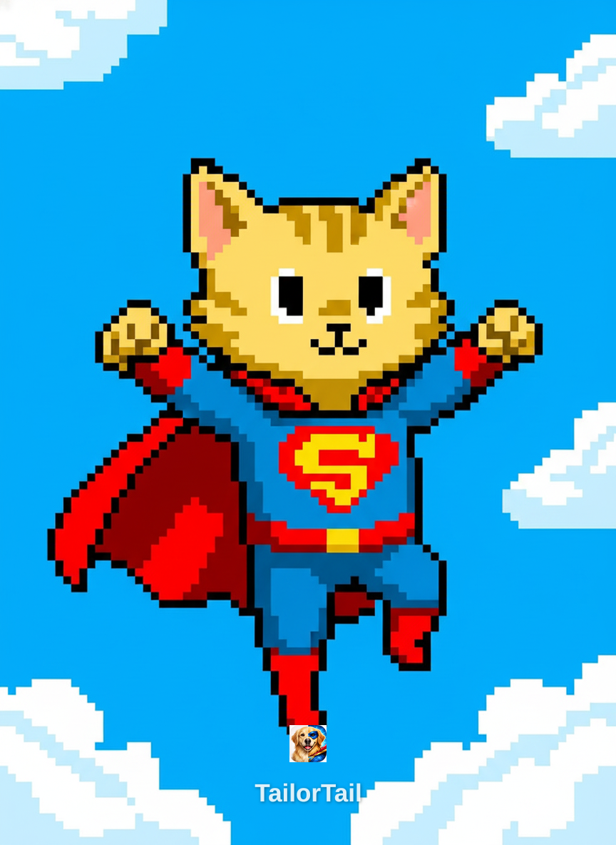 Caped Kryptonian Pet Art