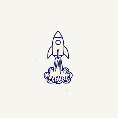 Doodled Rocket