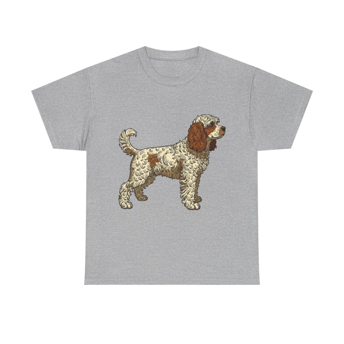 Cockapoo on Unisex Heavy Cotton Tee