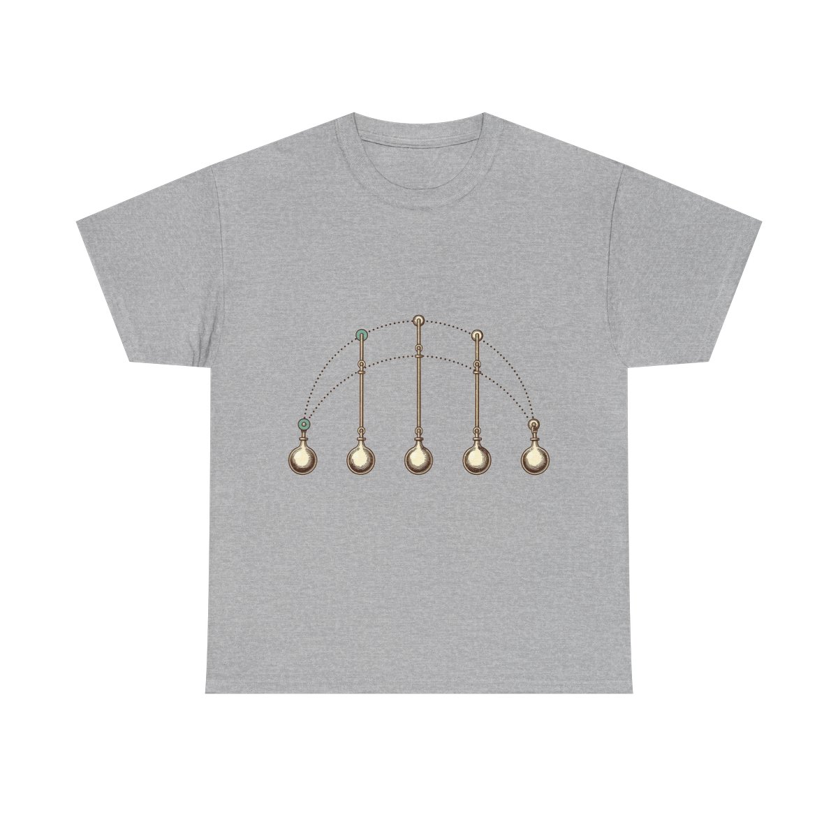 Pendulum Study on Unisex Heavy Cotton Tee