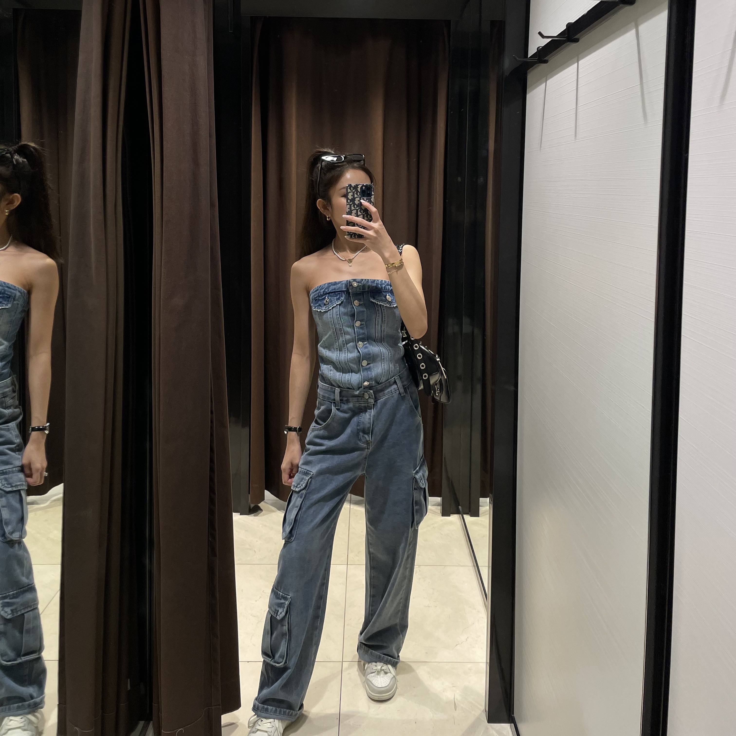DENIM TUBE TOP - じょあんめりっさ MELTSCLOSET | Take App DENIM TUBE TOP - じょあんめりっさ MELTSCLOSET | Take App