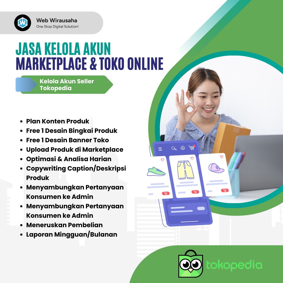 Kelola Akun Seller Tokopedia