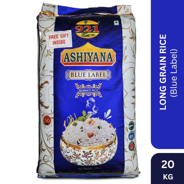 Ashiyana BasmatiRice (Blue Label), 20 KG - ASON MARKET