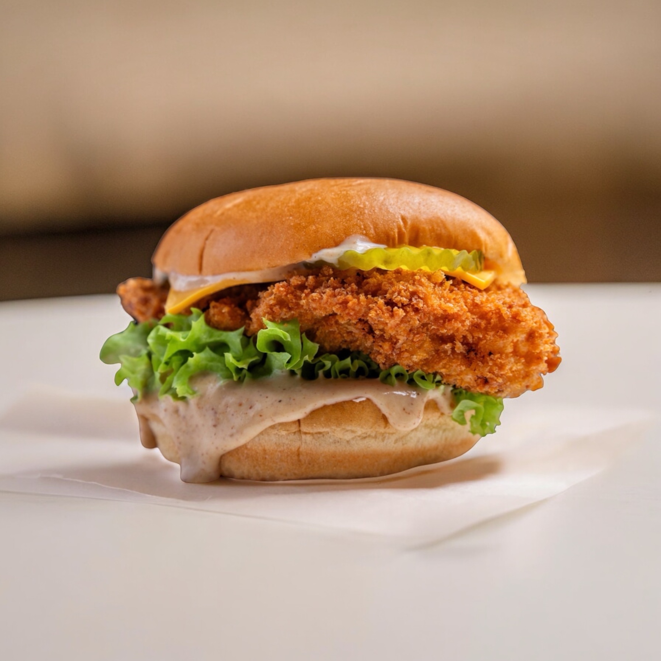 Chicken Burgie's crispy chicken sandwich