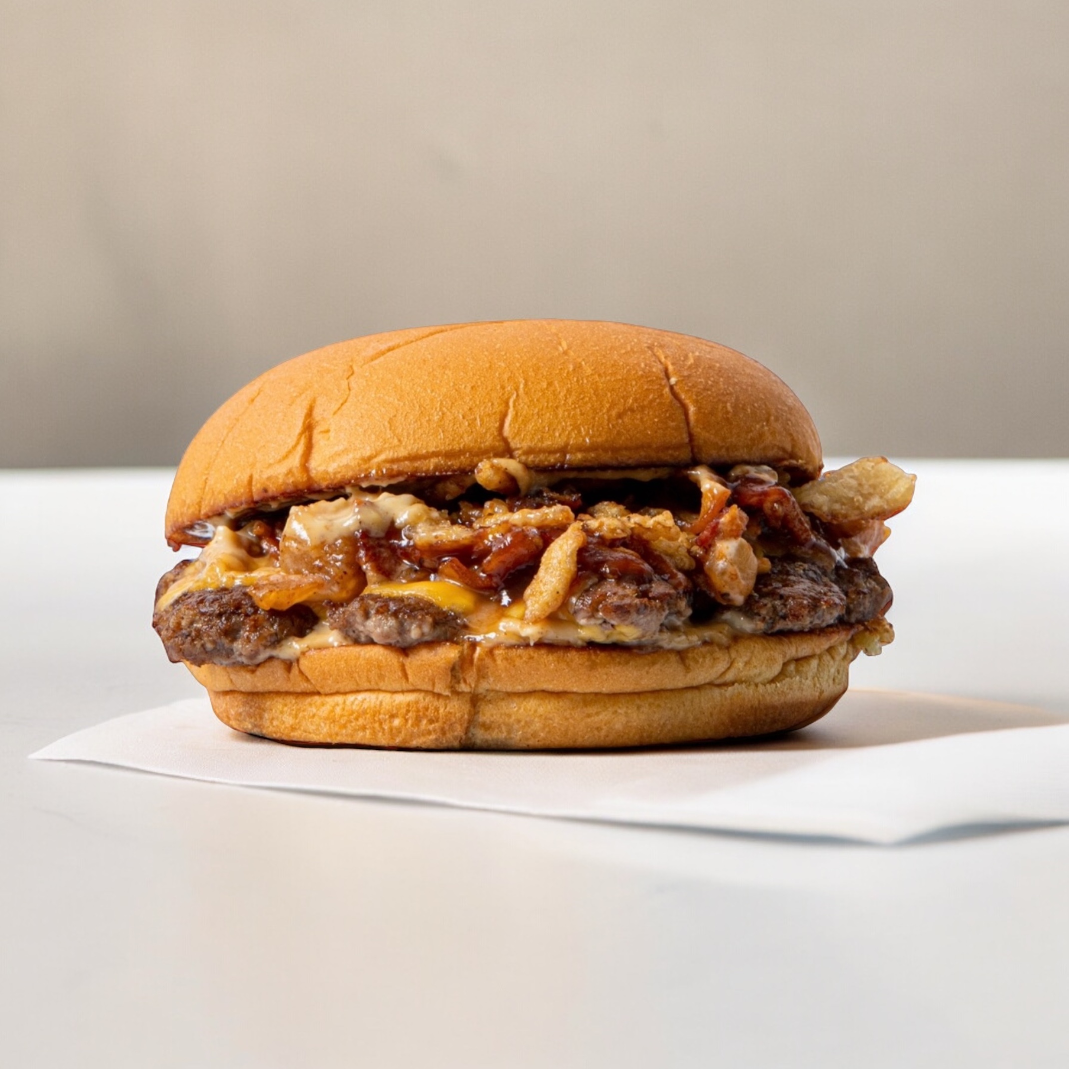 BBQ Burgie's con salsa BBQ