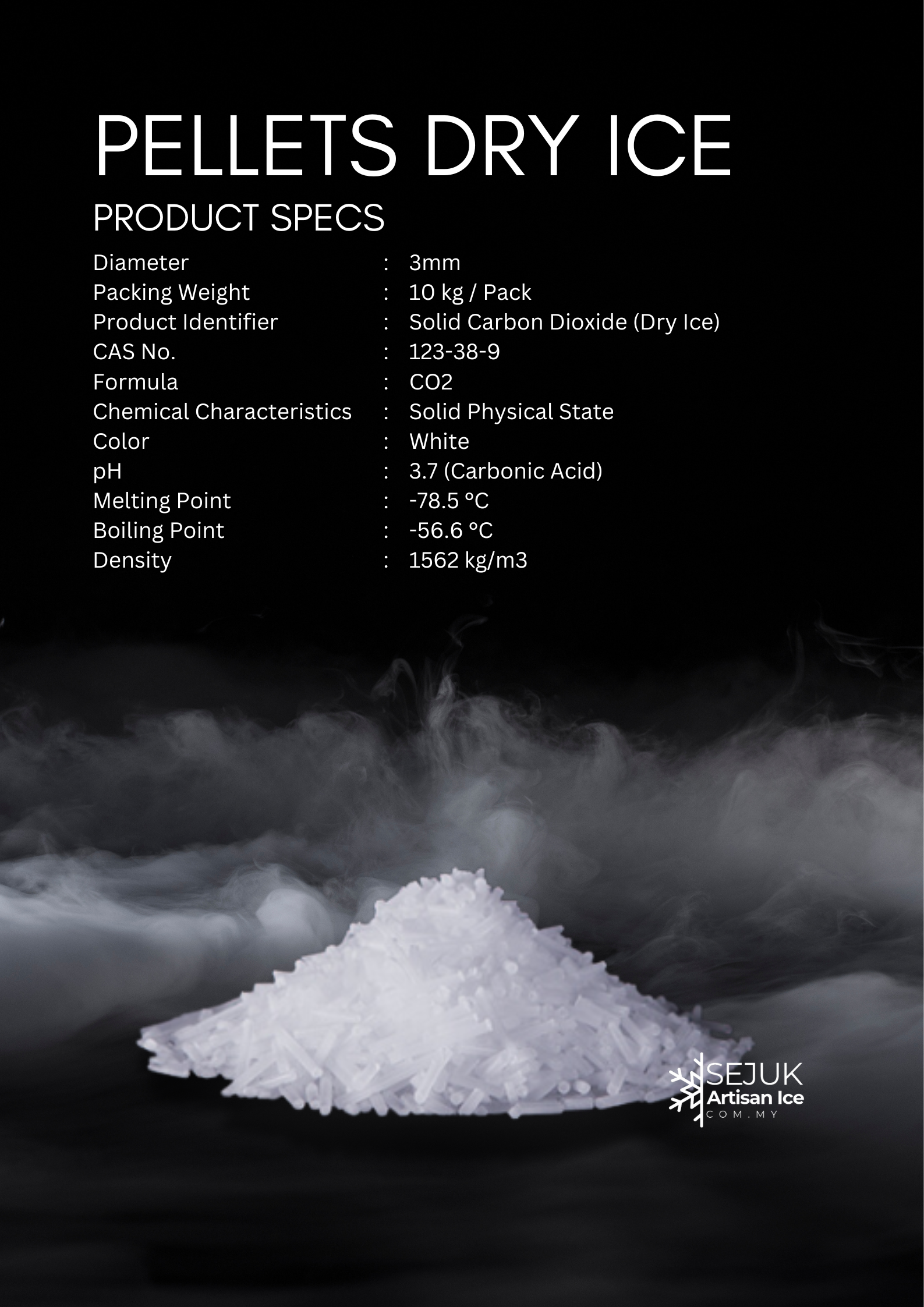Dry Ice Pellets 3mm