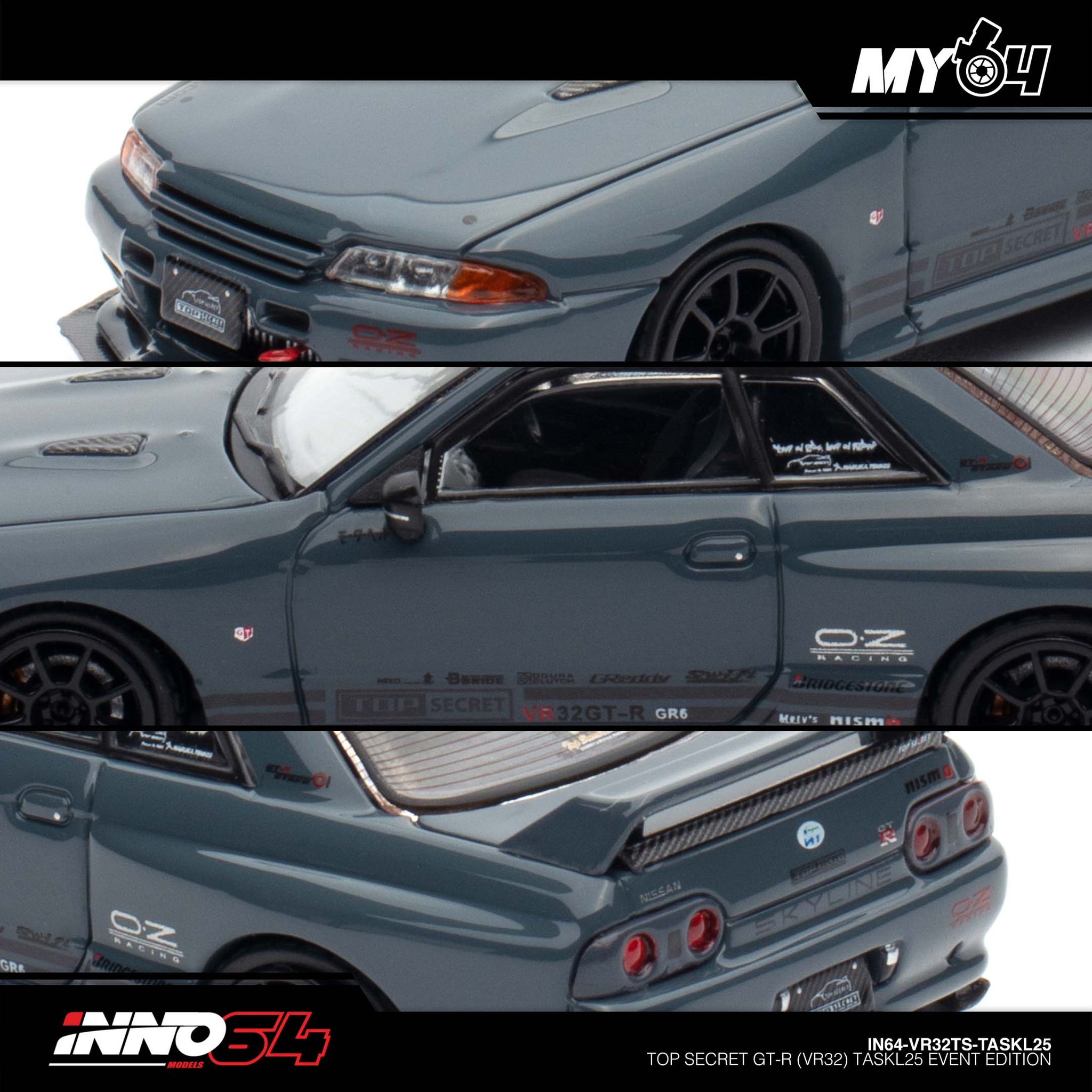 Ignition model TOP SECRET GT-R32 ステルスグレー Top Secret R32 GT