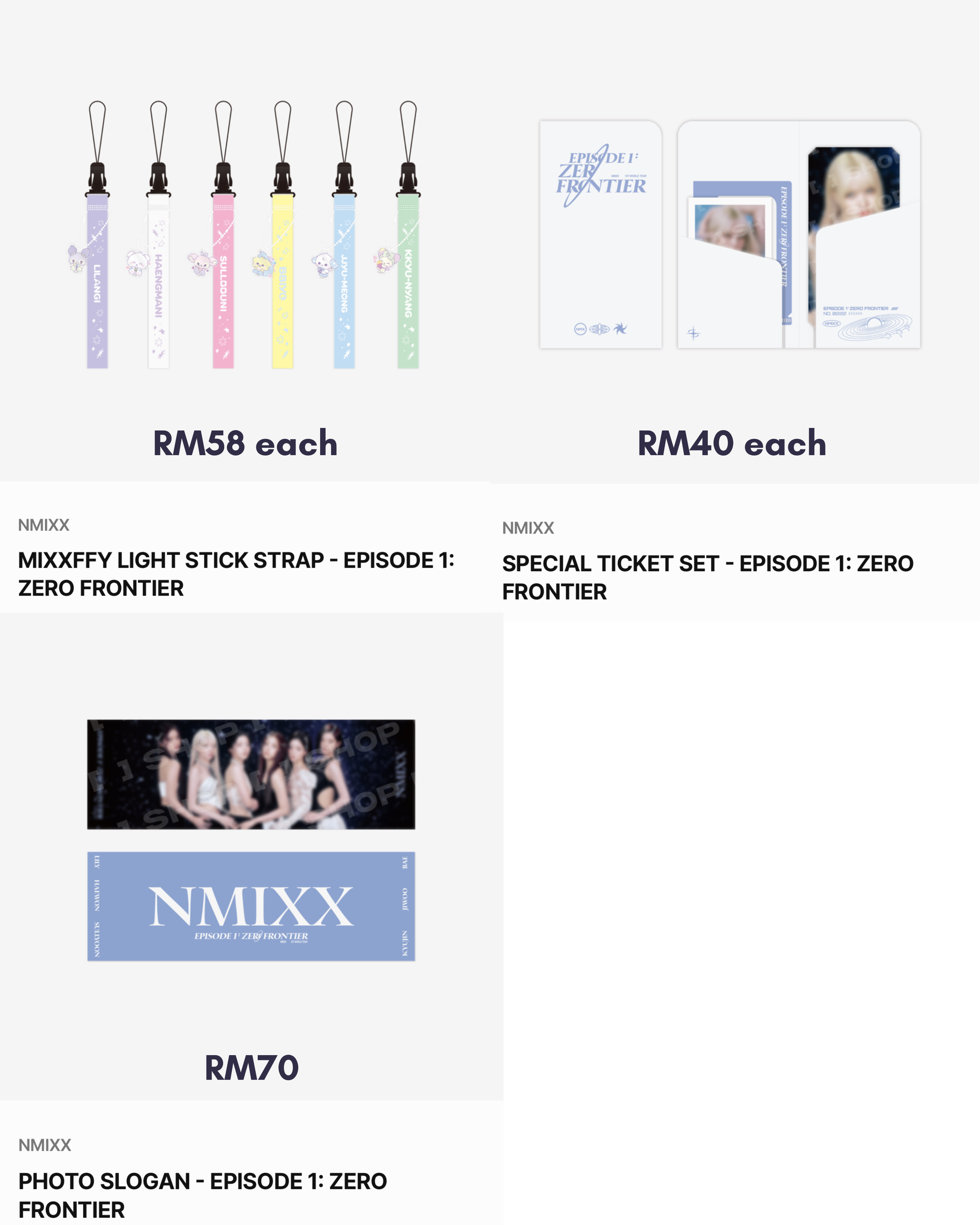 K-POPグッズセット NMIXX POP-UP STORE <EPISODE 1: ZERO FRONTIER> Official Merch - K