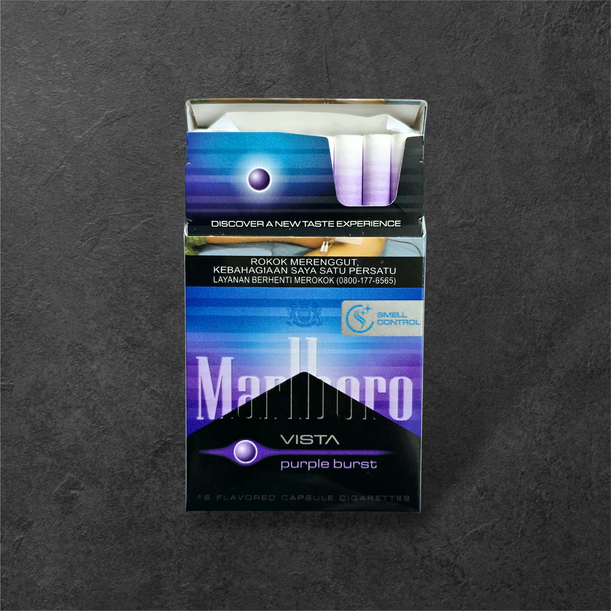marlboro cigarettes vista Double Mix  Dual-Capsule Menthol & Fruit Marlboro Vista Purple Burst 16's