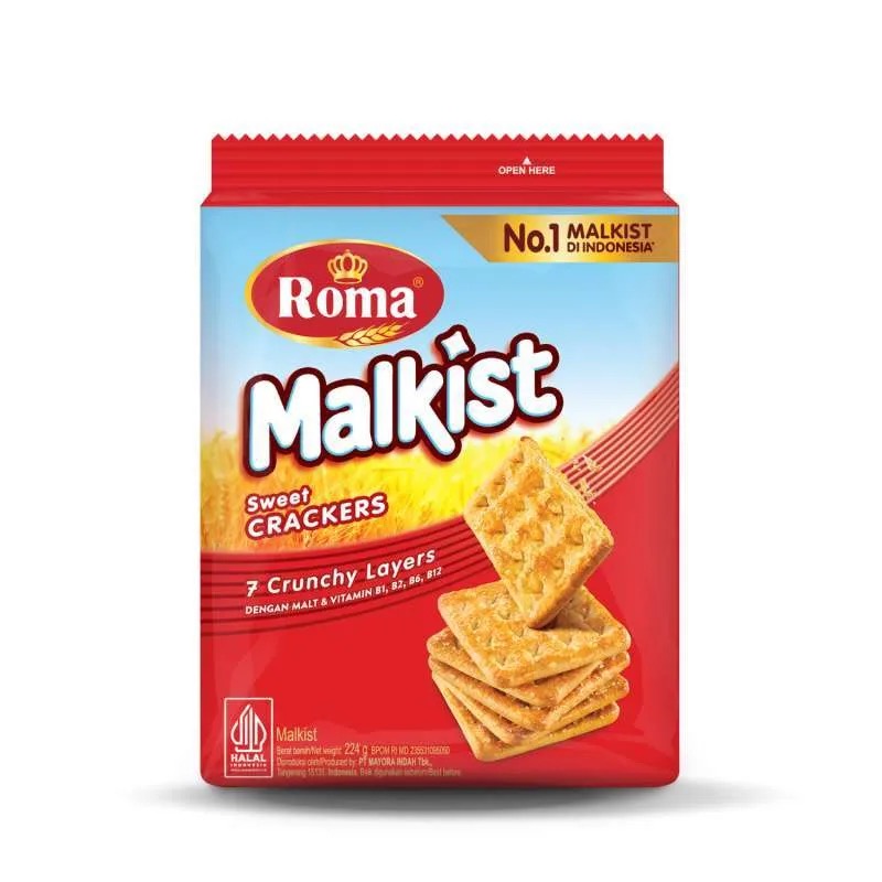 Roma Malkist Crackers Family Pack 224g x 6 x 6