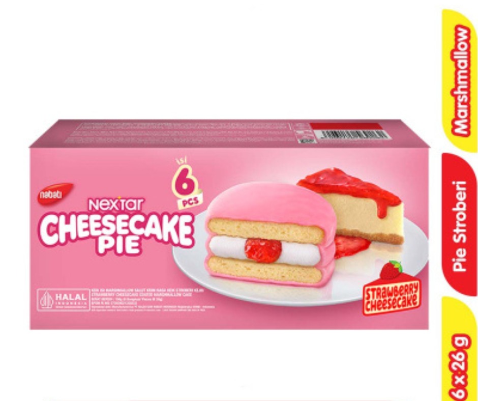 NEXTAR Cheesecake Pie Strawberry 24g X 8 X 12