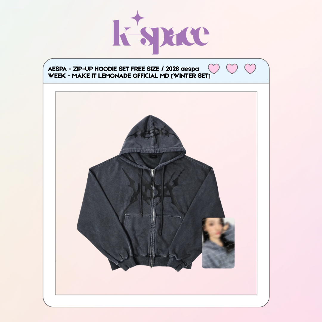 aespa - ZIP-UP HOODIE SET FREE SIZE / 2026 aespa WEEK - MAKE IT
