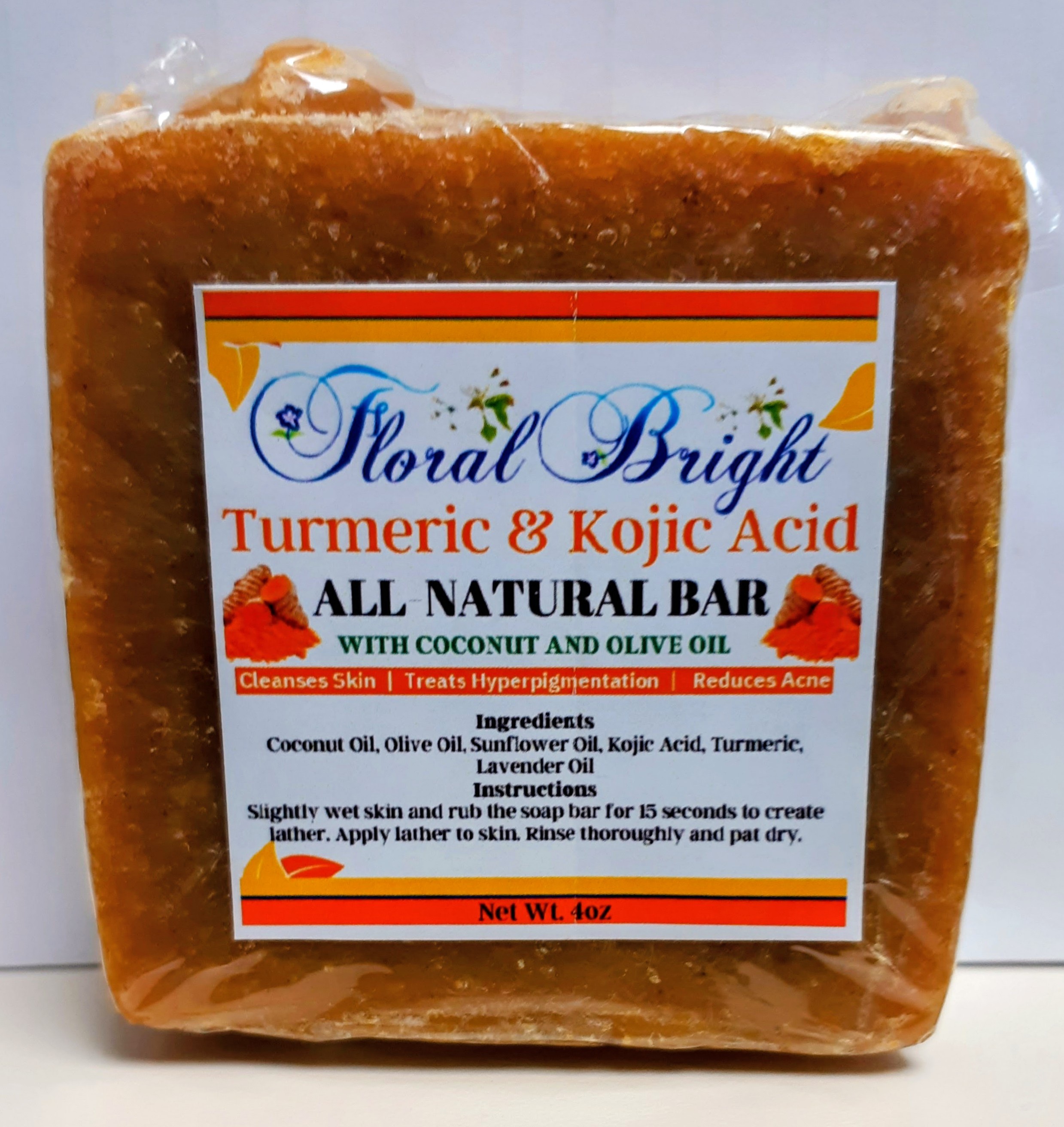 Turmeric & Kojic Acid Soap Bar 4oz