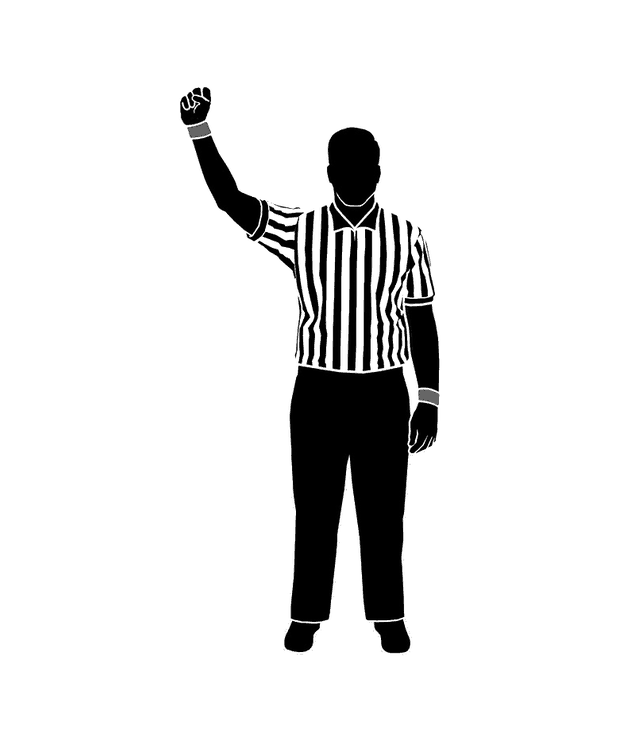 NFHS wrestling referee signal 16: Stalling (left or right hand)