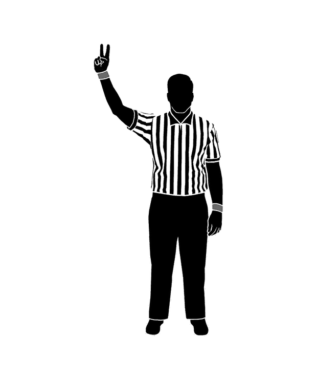 NFHS wrestling referee signal 22: Awarding Points (left or right hand)
