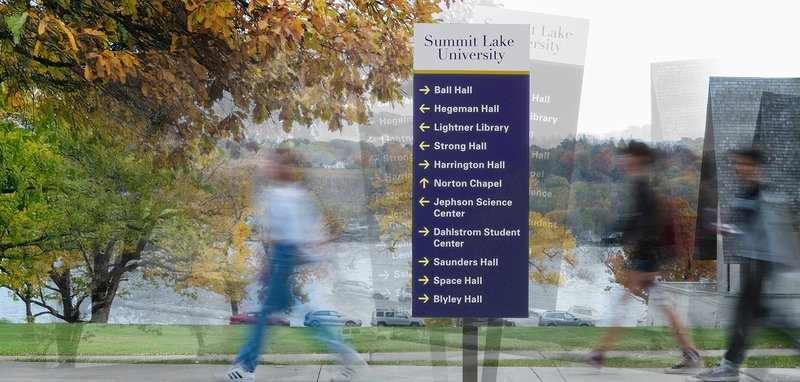 University Exterior Wayfinding
