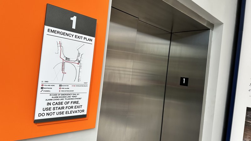 RIT code and life safety signage