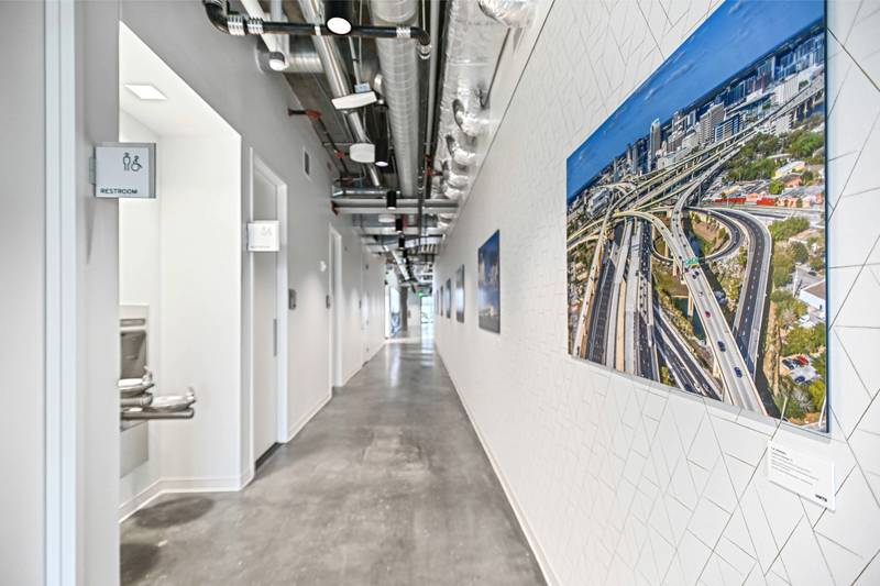 HNTB Hallway with Moxie Graphic Panels