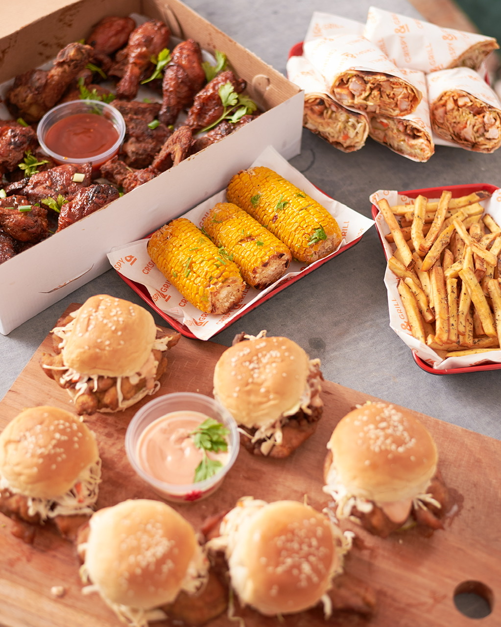Mini Crispy Chicken Sliders Crispy &Grill by Grubs Republic Take App