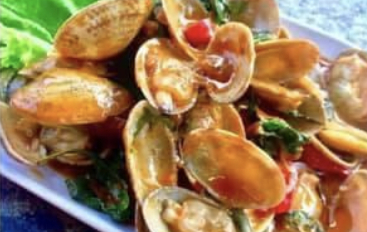 Spicy flower clams