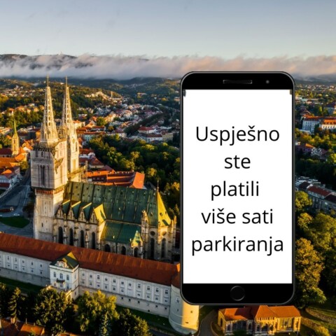 Uspješno plaćeno više sati parkiranja odjednom u Zagrebu