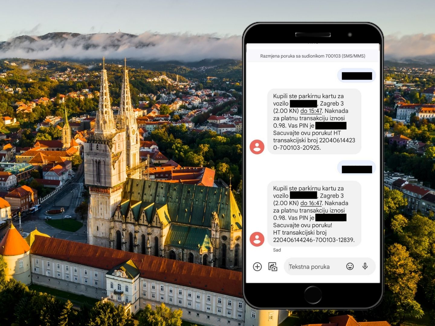 Plaćanje više sati parkiranja u trećoj zoni Uspješno plaćena dva sata parkiranja u trećoj parkirnoj zoni u Zagrebu