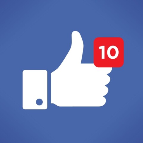 Kako lajkati kao Facebook stranica Uvećani Facebook like na kojem je 10 crvenih obavijesti