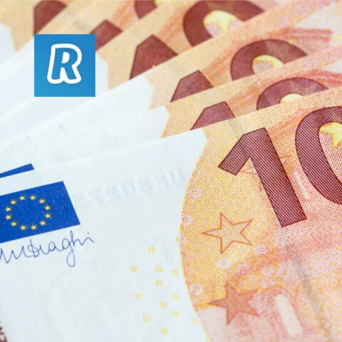 Nanizane novčanice eura koje će se uplatiti na Revolut račun