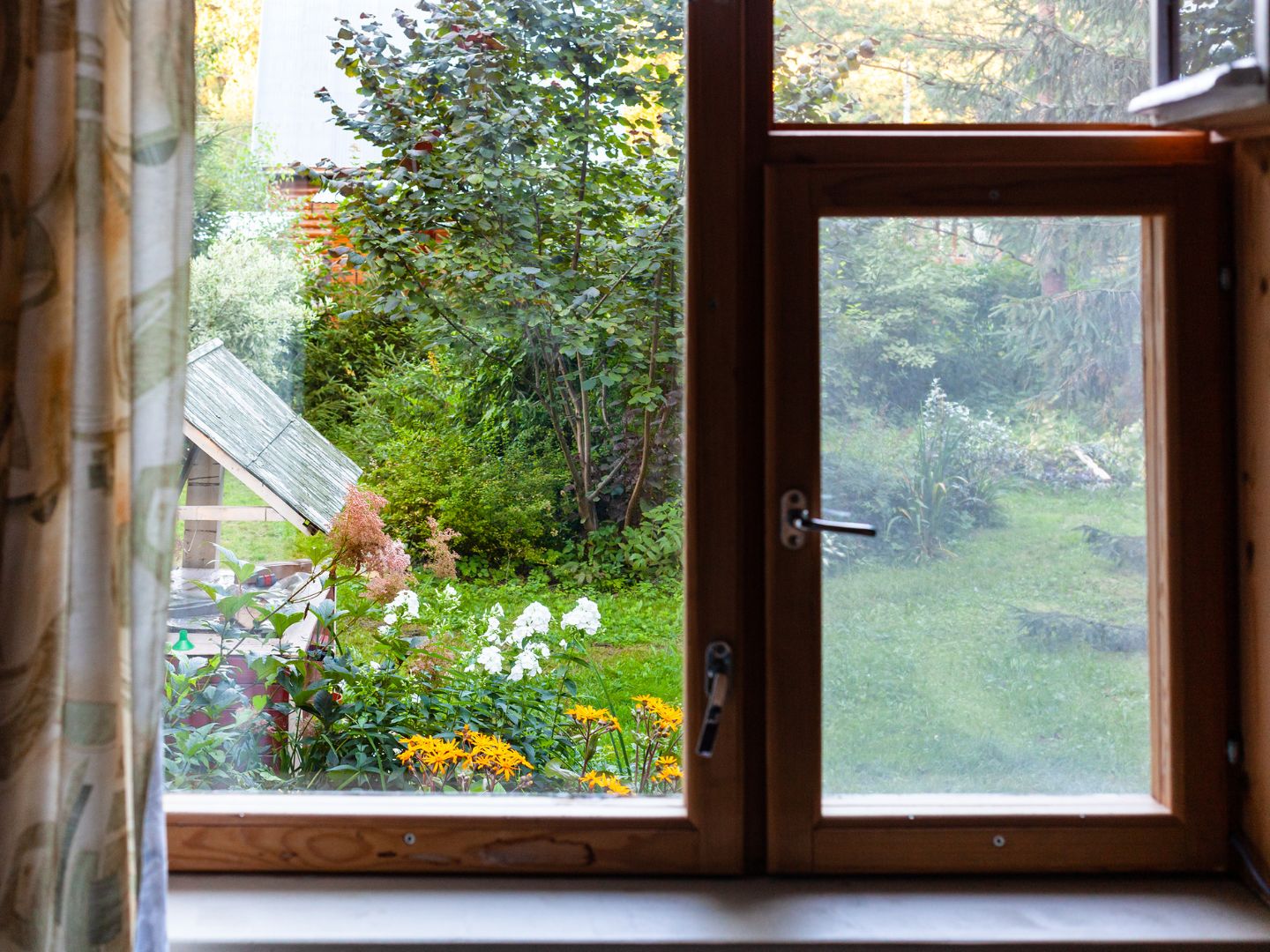 Ispred prozora uredan okoliš oko kuće koji će spriječiti zadržavanje komaraca
