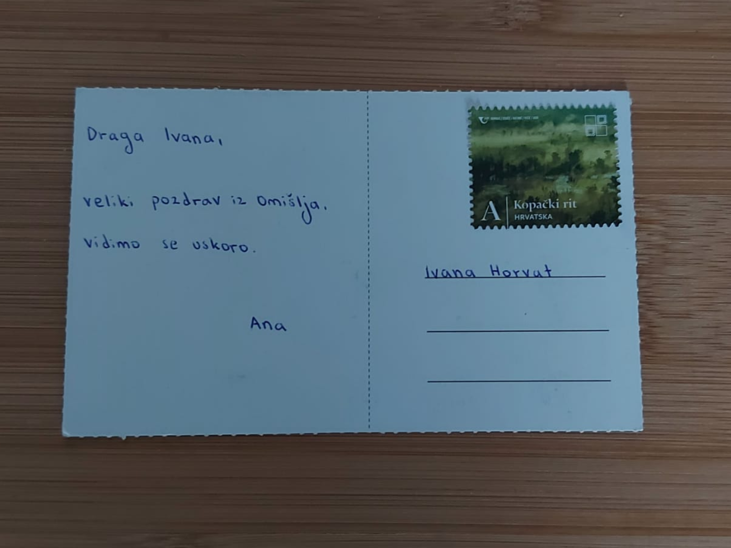 napišite ime pošiljatelja