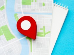 pribadača na mapi mjesta