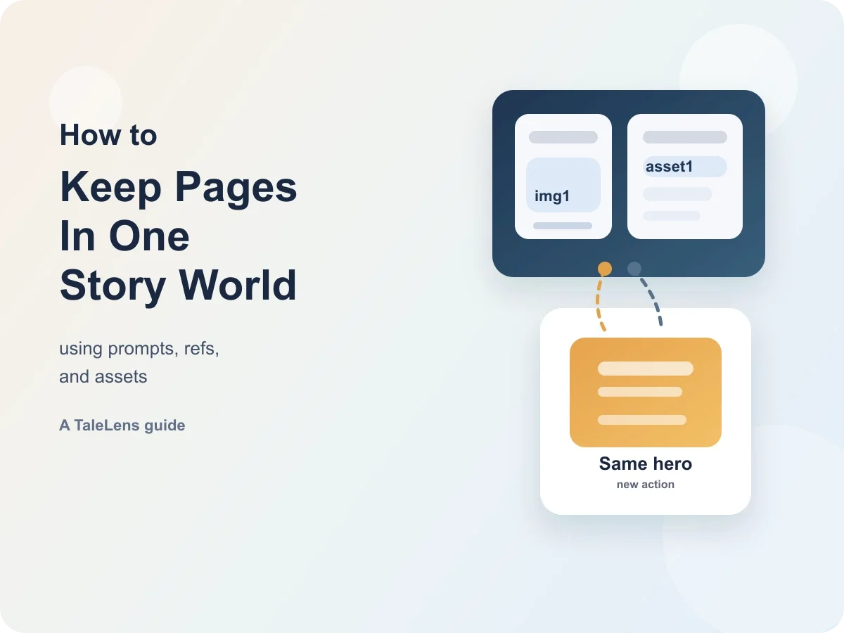 How TaleLens Thinks About Consistency in AI Storybook Generation