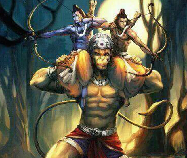 Ram, Lakshman And Hanuman