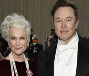 Maye Musk and Elon Musk