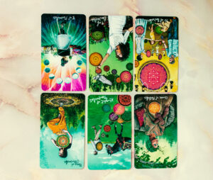 upside-down tarot card