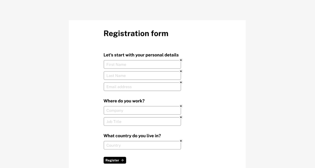 Form templates - Tally