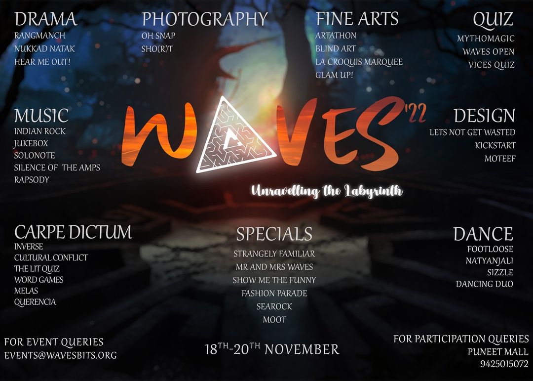 Waves 2022 – Cultural Fest of BITS Goa