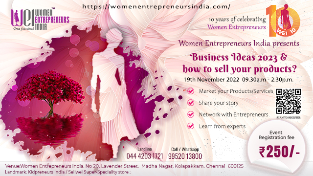 Women Entrepreneurship Day 2022 in Chennai