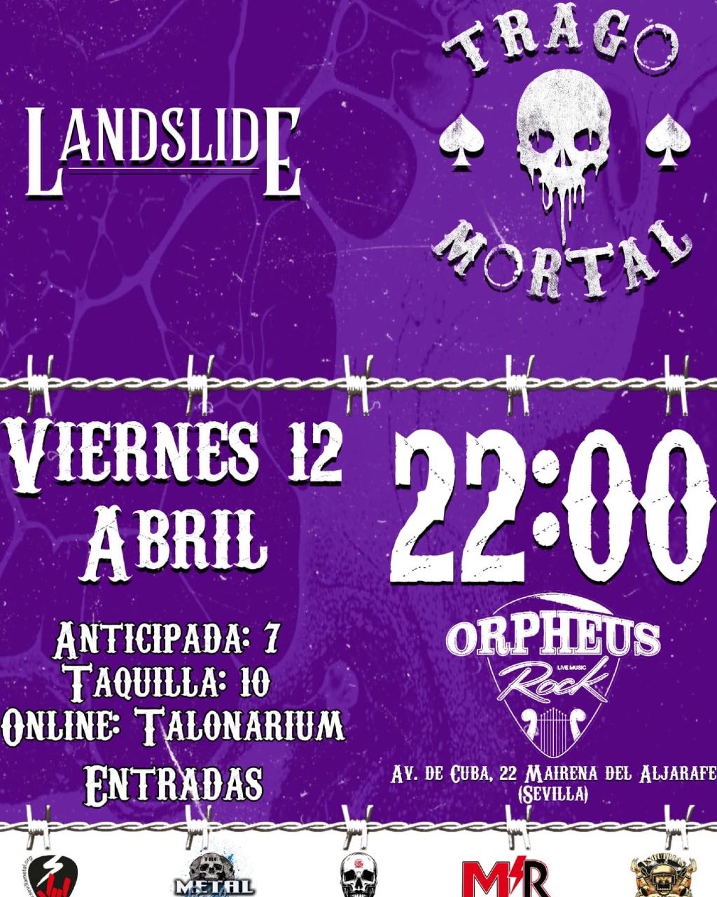 concierto de LANDSLIDE y Trago Mortal