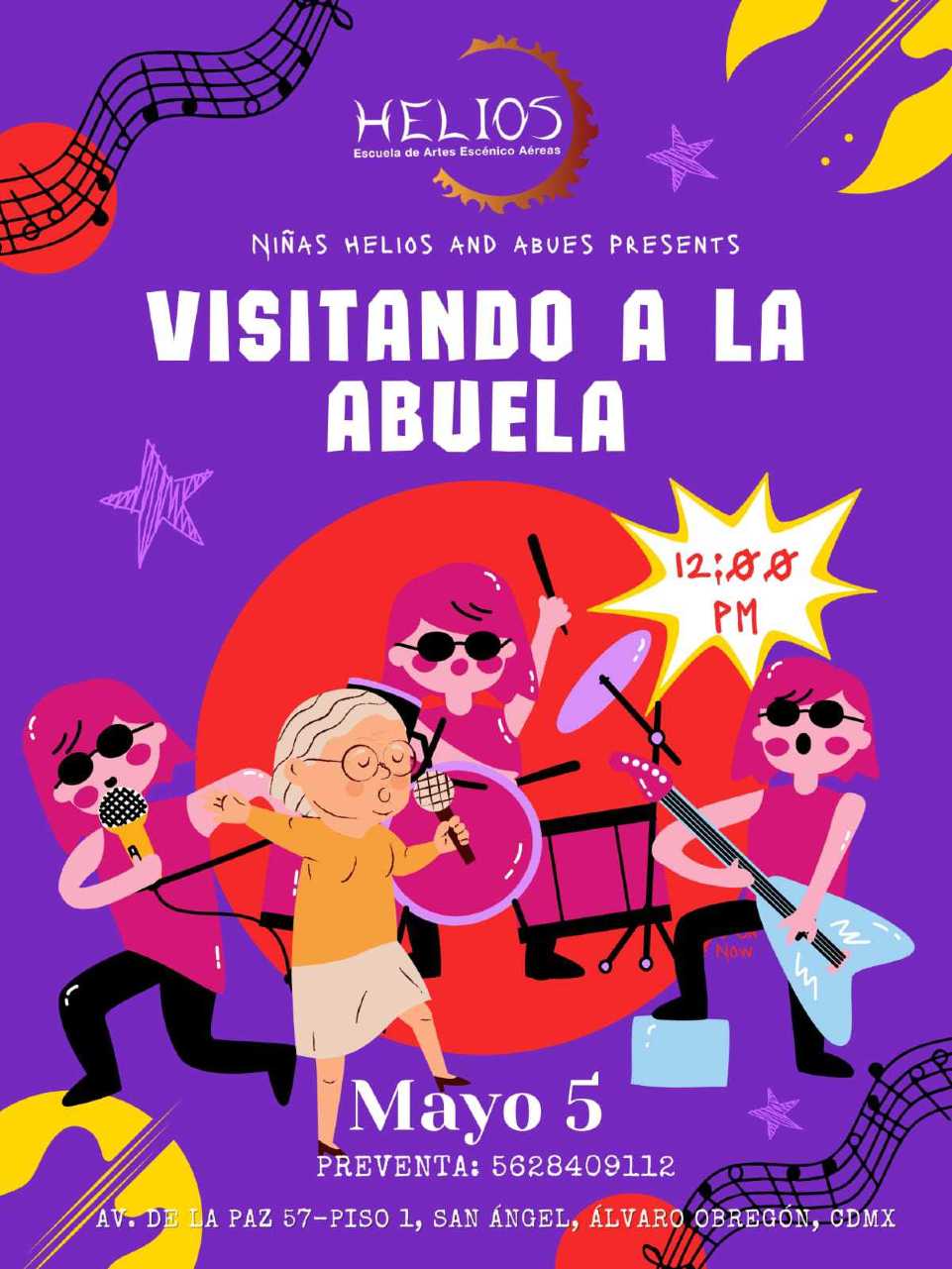 "Visitando a la abuela" Espectáculo aéreo infantil. 