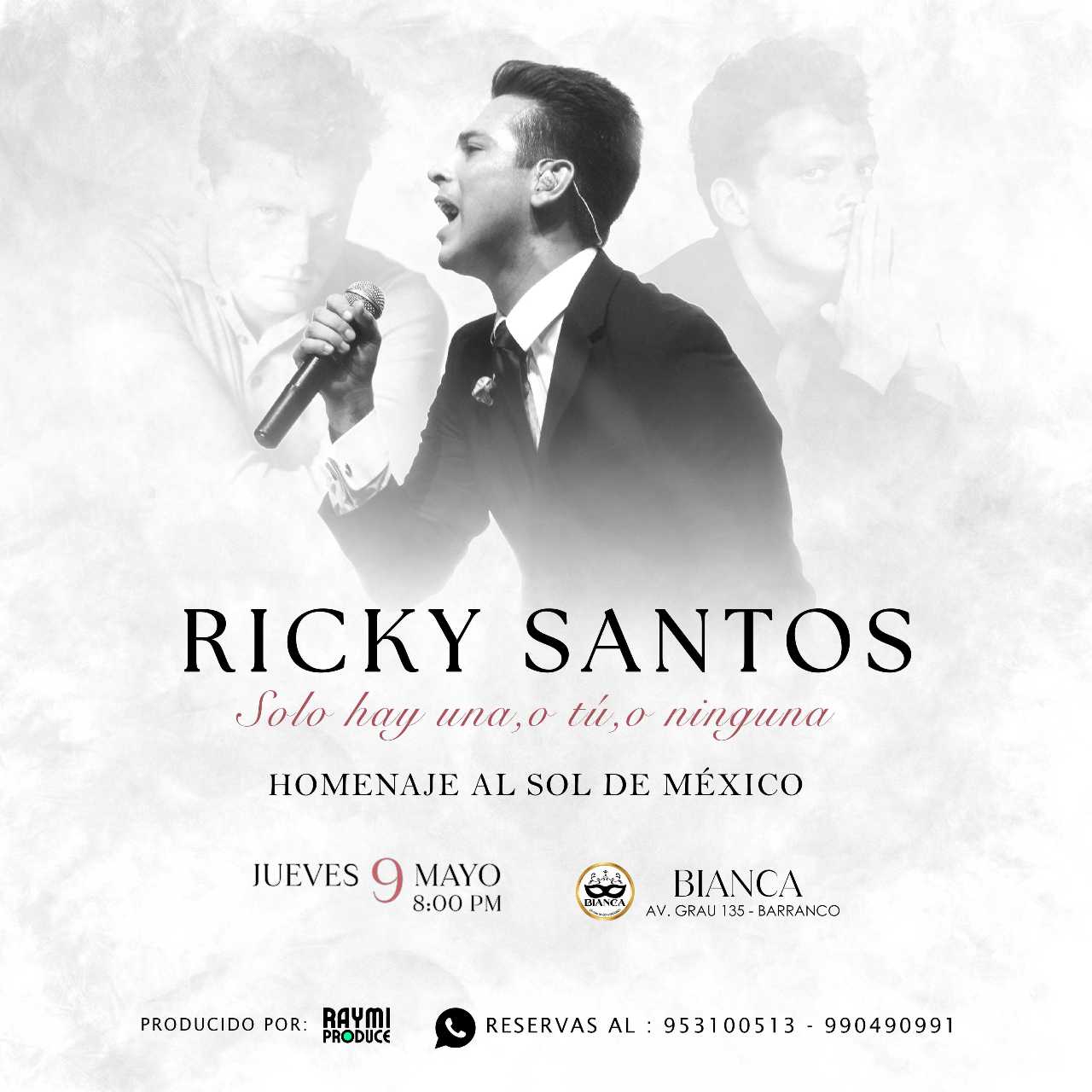 RICKY SANTOS "Solo hay una, o tú, o ninguna" HOMENAJE AL SOL