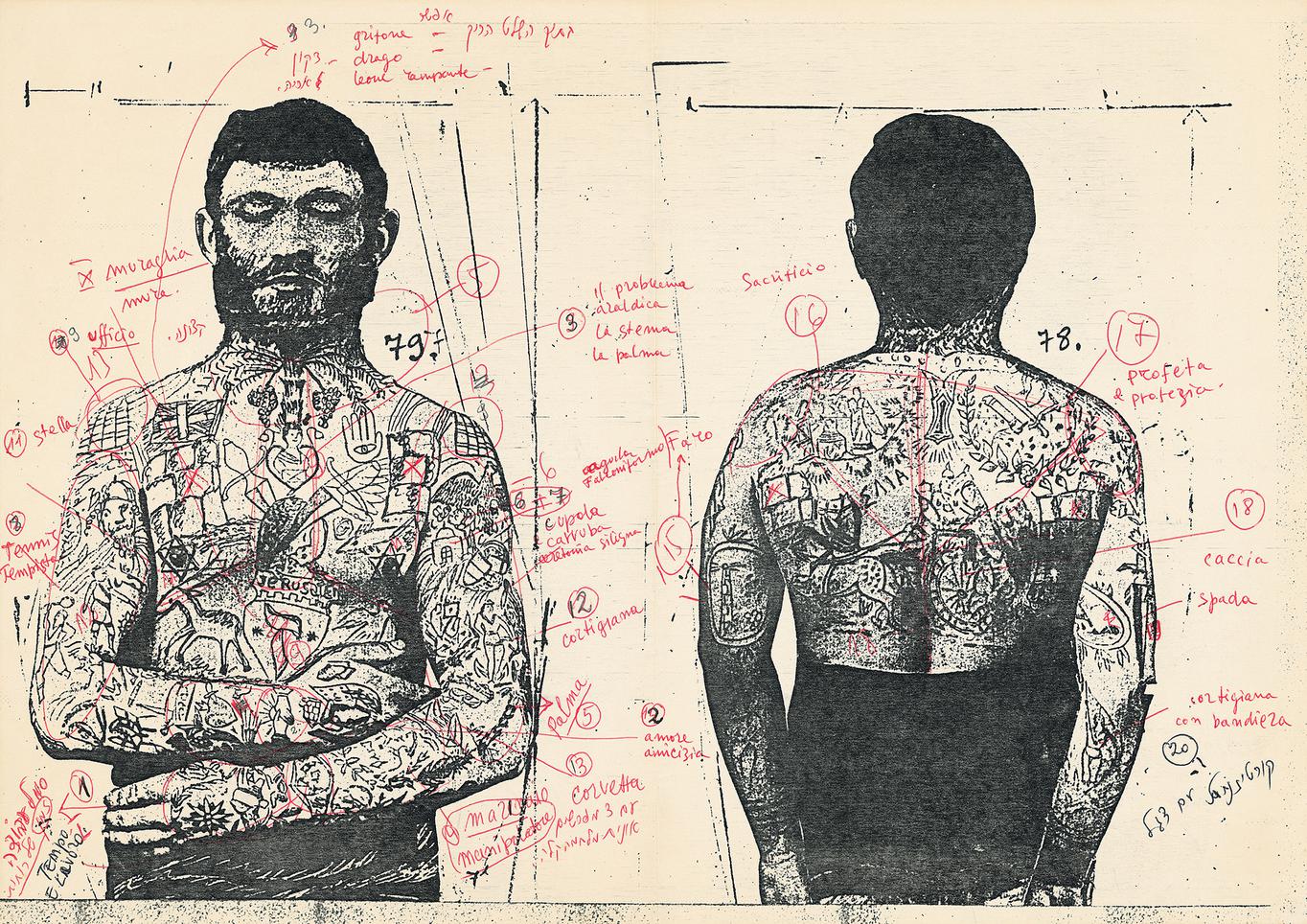 Tatoos (study for Notebook of Signs No. 2), 1985