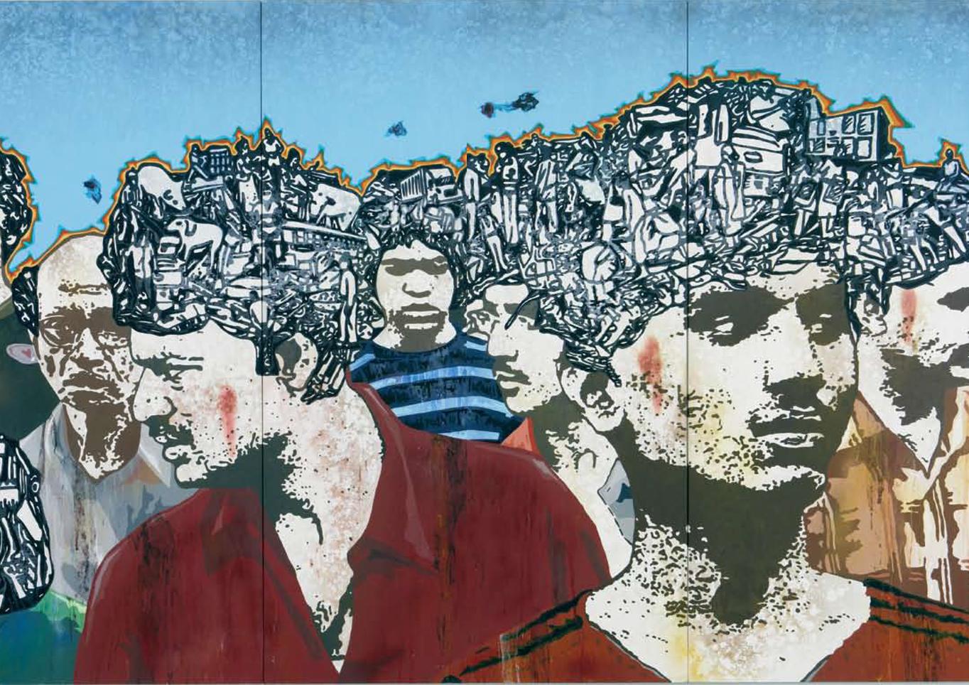 Jitish Kallat, Sweatopia 1, 2008