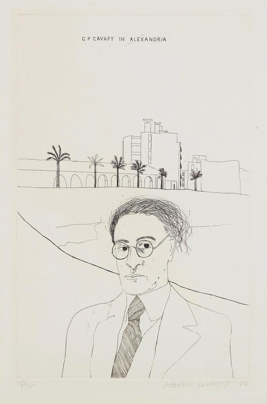 Portrait of Cavafy in Alexandria, From: Illustrations for Fourteen Poems from C.P. Cavafy, 1966-67