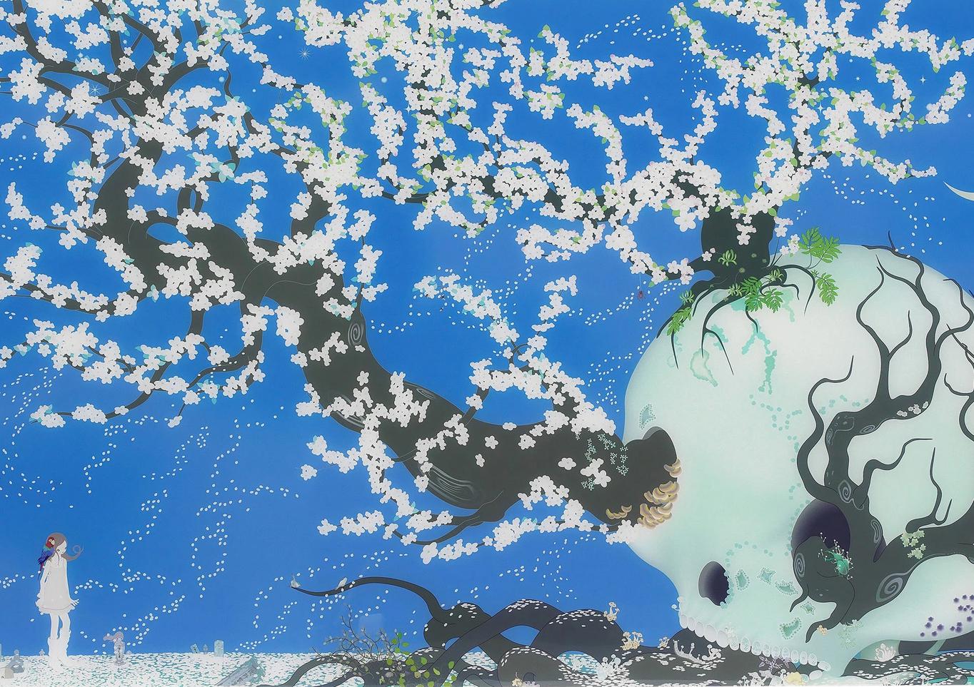 Chiho Aoshima, a contented skull, 2003