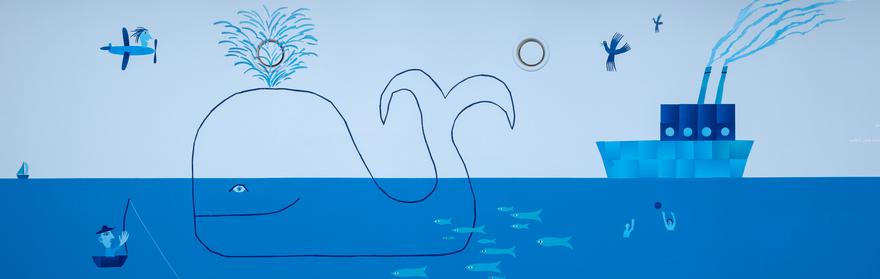 דימוי מתוך התערוכה "פעם השמיים היו ים"
