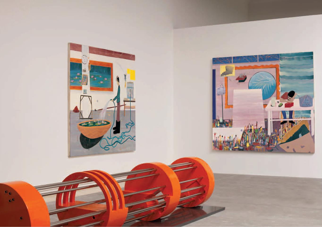 מימין: שי אזולאי, הזיה, 2010 ; ראובן ישראל, מהירון ,2011 ; שי אזולאי, הגנן, 2009
