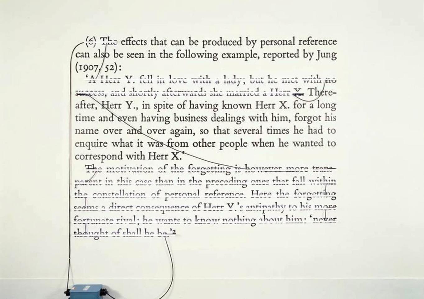 Joseph Kosuth, WORD, SENTENCE, PARAGRAPH, 1986