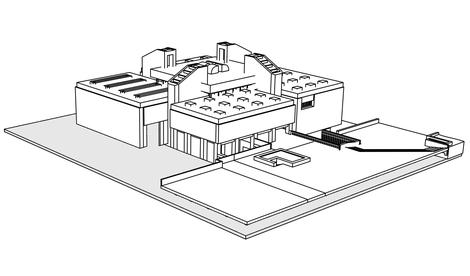 Diagram of the Main Building, 1971